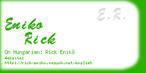 eniko rick business card